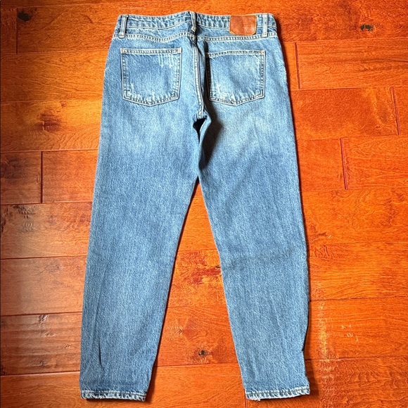 Zara Woman Blue Jeans with Text Detail - Picture 4 of 5